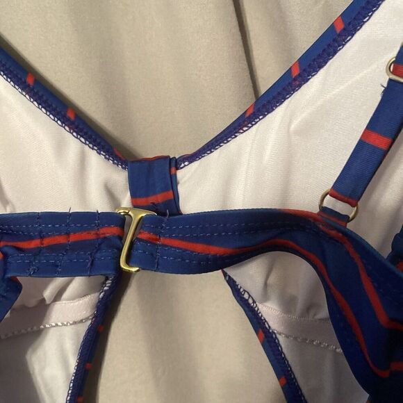 HOT WATER Swimsuit 1 Piece Monokini in Red And Blue Size SP NEW $60 - Picture 7 of 10